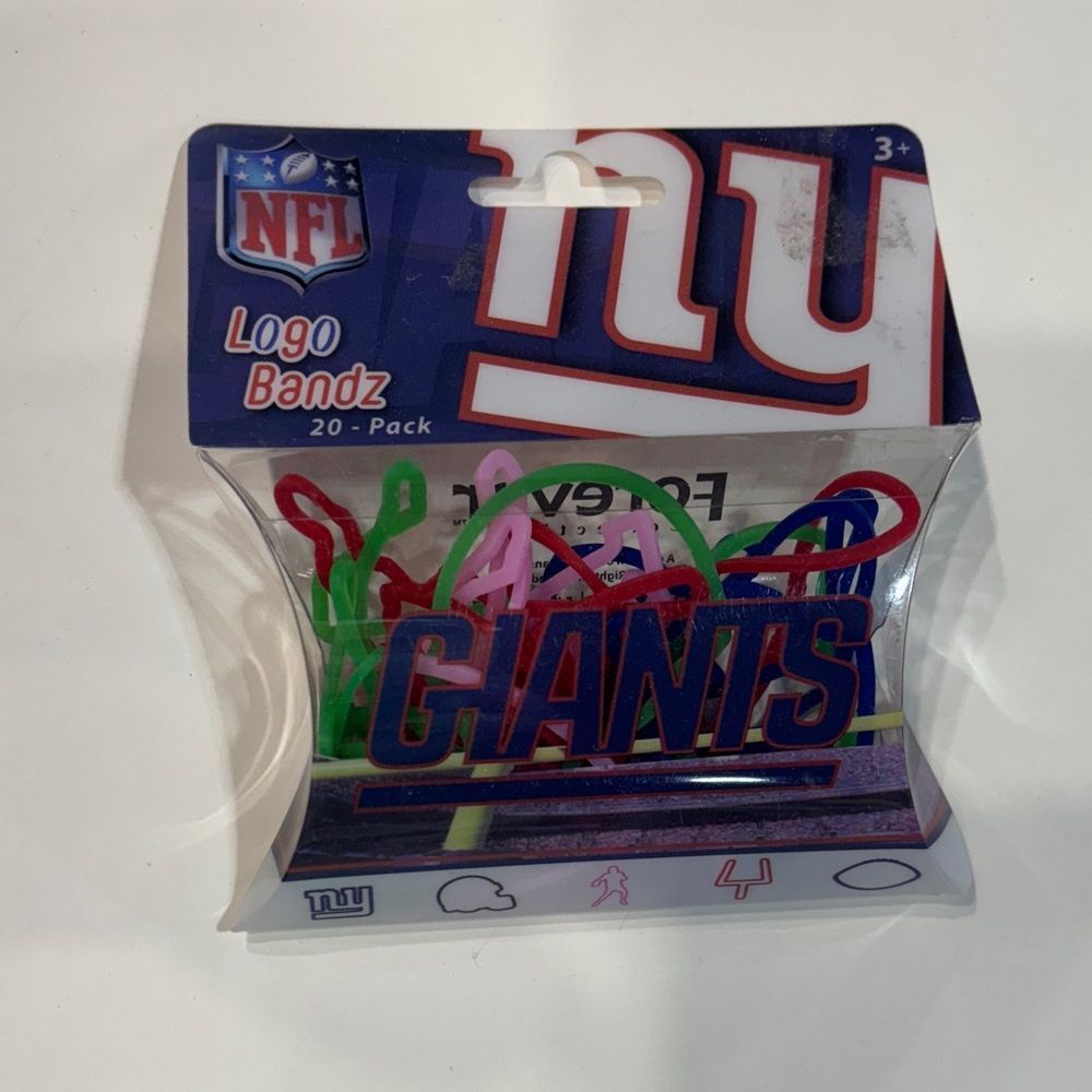 NFL Giants Logo Bandz in Red, Green, Pink